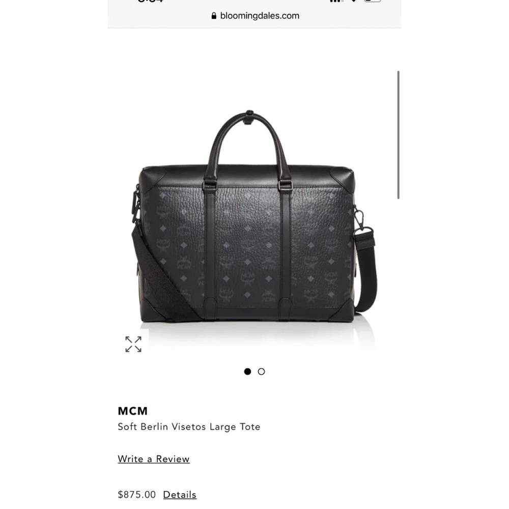 MCM Soft Berlin Visetos Large Tote!
